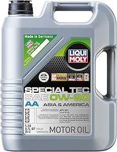 LIQUI MOLY Special Tec AA SAE 0W-20 | 5 L | Fully synthetic engine oil | SKU: 2208