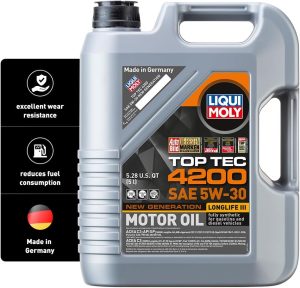 LIQUI MOLY Top Tec 4200 SAE 5W-30 New Generation | 5 L | Best Oil for TDI Engine