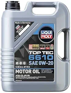 Liqui Moly TOP TEC 6610 0W20 5 Liters (Case of 1)