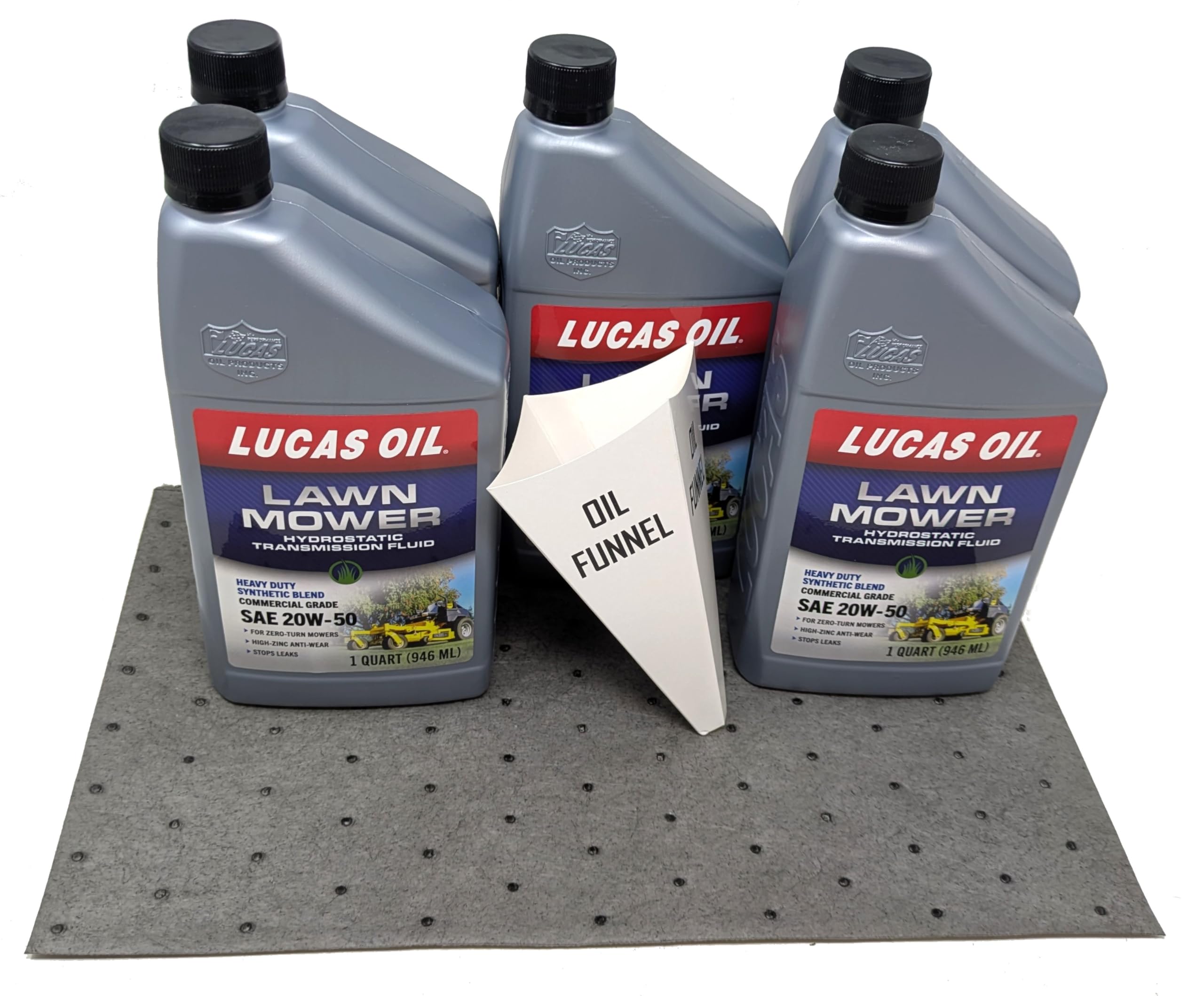 Lucas 5-Quarts SAE 20W-50 Synthetic Blend Hydrostatic Transmission Fluid