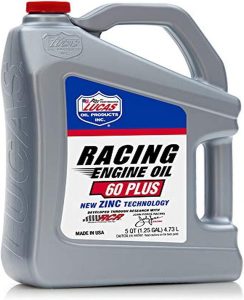Lucas Oil SAE 60 Plus Racing Engine Oil 5 Quarts (Pack of 1), Best Engine Oil for Detroit Series 60