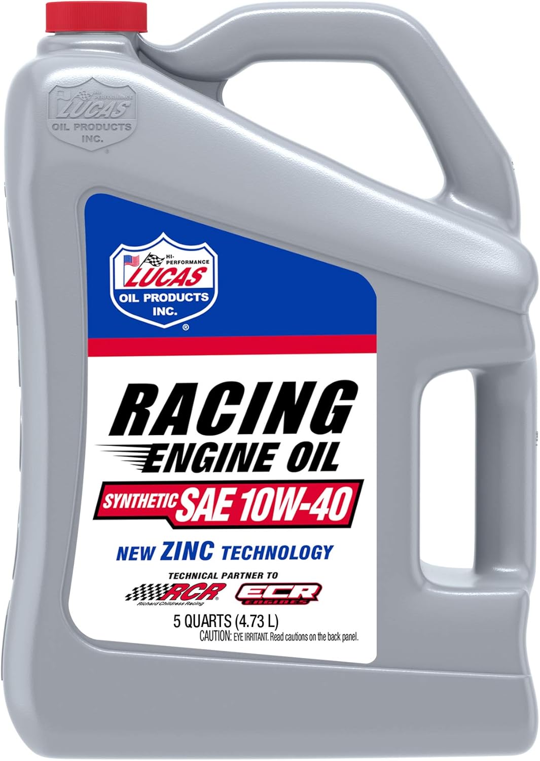 Lucas Oil Synthetic SAE 10W-40 Racing Engine Oil 5 Quarts (Pack of 1)