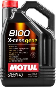 MOTUL 8100 X-Cess Gen 2 SAE 5W40 Full Synthetic Motor Engine Oil 5 Liter Bottle, Best Motul Engine Oil
