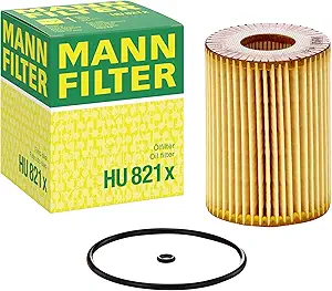 Mann Filter HU 821 x Cartridge Oil Filter Replacement Compatible With Mercedes-Benz Sprinter 2500, Sprinter 3500, Sprinter 3500XD, Sprinter 4500