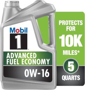 Mobil 1 Advanced Fuel Economy Full Synthetic Motor Oil 0W-16, Best 0W16 Engine Oil