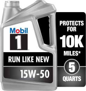 Mobil 1 Advanced Full Synthetic Motor Oil 15W-50, Best 15W50 Engine Oil