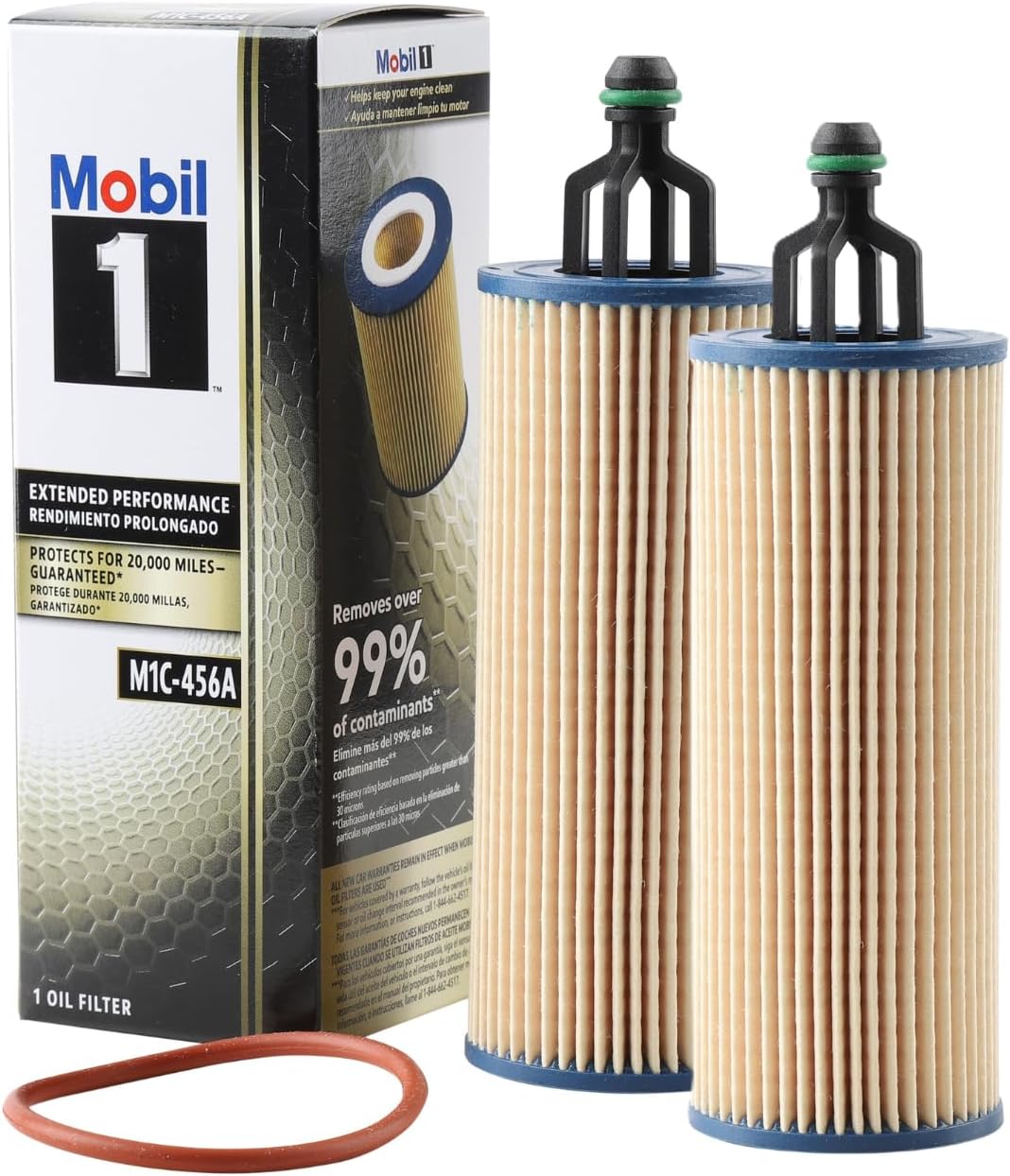 Mobil 1 Extended Performance Oil Filter, M1C-456A | Synthetic Blend, High Efficiency 20,000 Mile Protection | 1 Pack