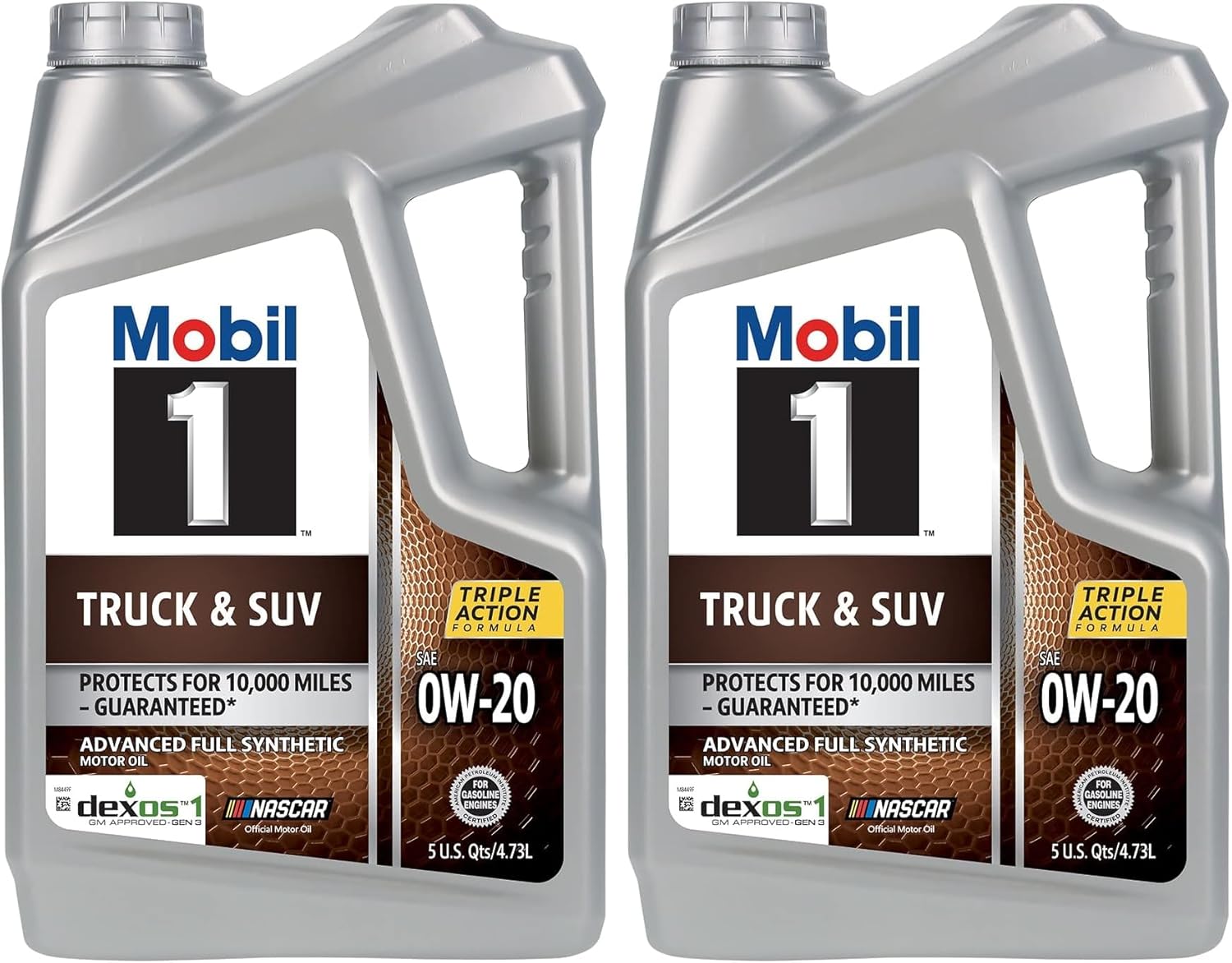 Mobil 1 Truck & SUV Full Synthetic Motor Oil 0W-20, 5 Quart (Pack of 2)