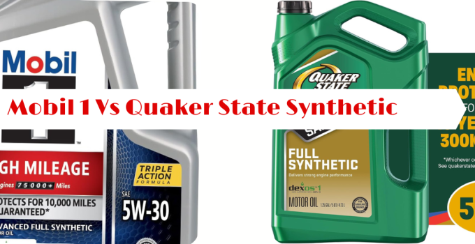 Mobil 1 Vs Quaker State Synthetic