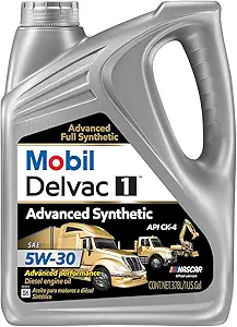 Mobil Delvac 1 Advanced Full Synthetic Diesel Engine Oil 5W-30, 1 Gal