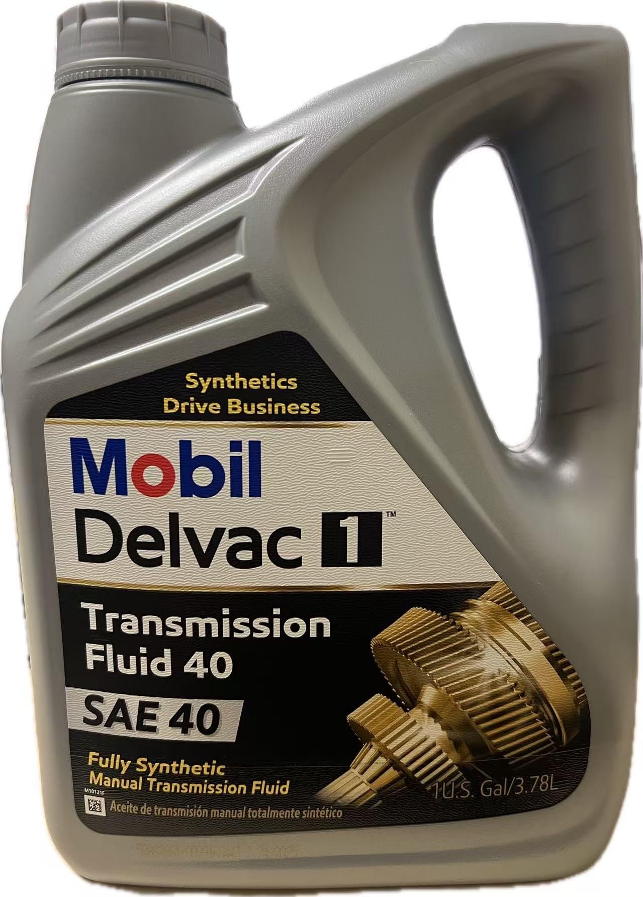 Mobil Delvac 1 Transmission Fluid 40, SAE 40, Fully Synthetic Manual Transmission Fluid, 1 Gallon