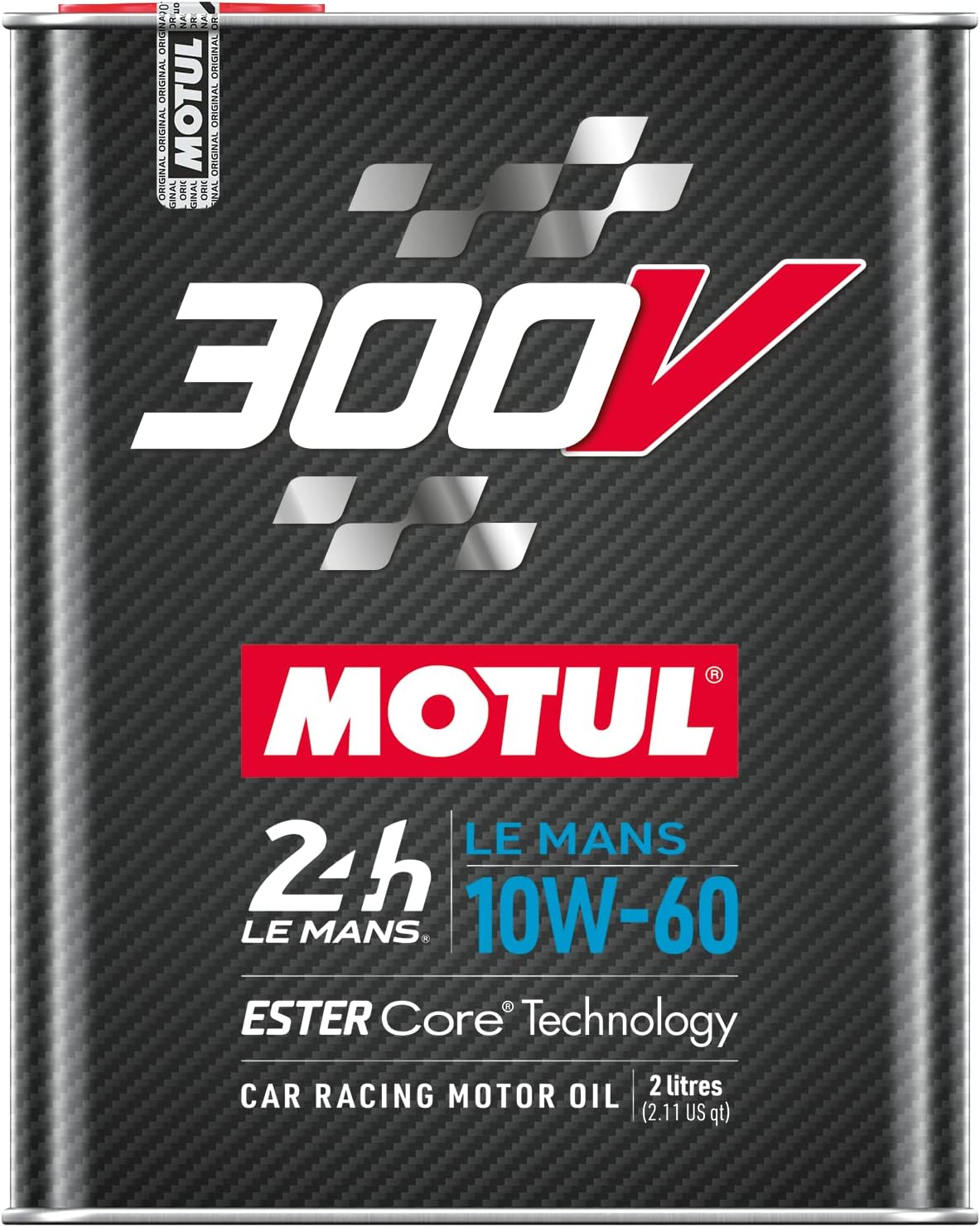 Motul 110864 300V 10W-60 LE MANS Car Racing Motor Oil Full Synthetic Engine Lubricant 2 Liter High Performance 4-Stroke Ester Core