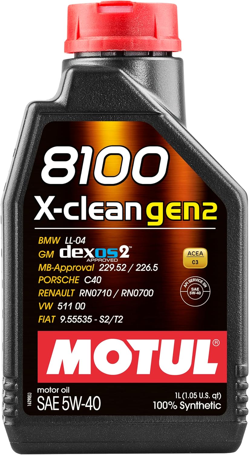 Motul 1L Synthetic Engine Oil 8100 X-Clean Gen 2 5W40