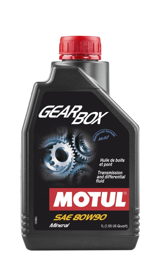 Motul Gearbox 80W90 Manual Transmission & Differential Fluid – Mineral Gear Oil with MoS2, API GL-4/GL-5 Extreme Pressure Protection, Anti-Wear & Anti-Corrosion, 1 Liter