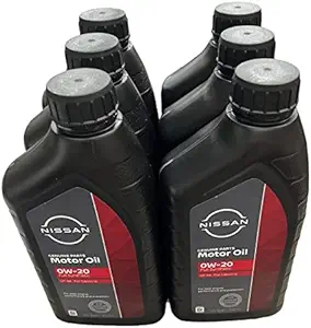 Nissan Genuine Synthetic 0W-20 Motor Oil 999PK-000W20N (Case of 6)