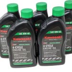Pack of 5 Kawasaki 99969-6296 Genuine OEM K-Tech SAE 10W-40 4-Cycle Engine Oil, Best Oil for Kawasaki Lawn Mower Engine