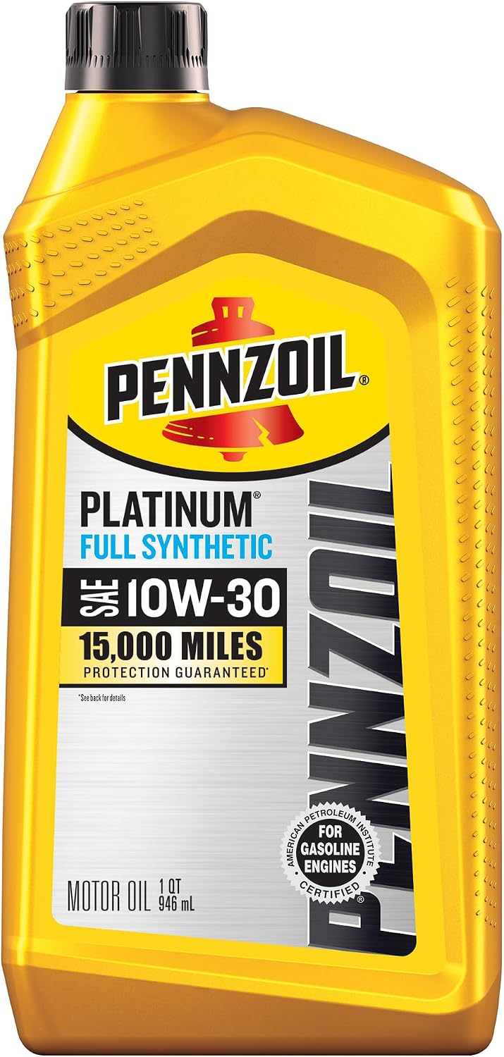 Pennzoil Platinum Full Synthetic 10W-30 Motor Oil, 1 Quart