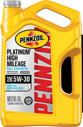 Pennzoil Platinum High Mileage Full Synthetic 5W-30 Motor Oil