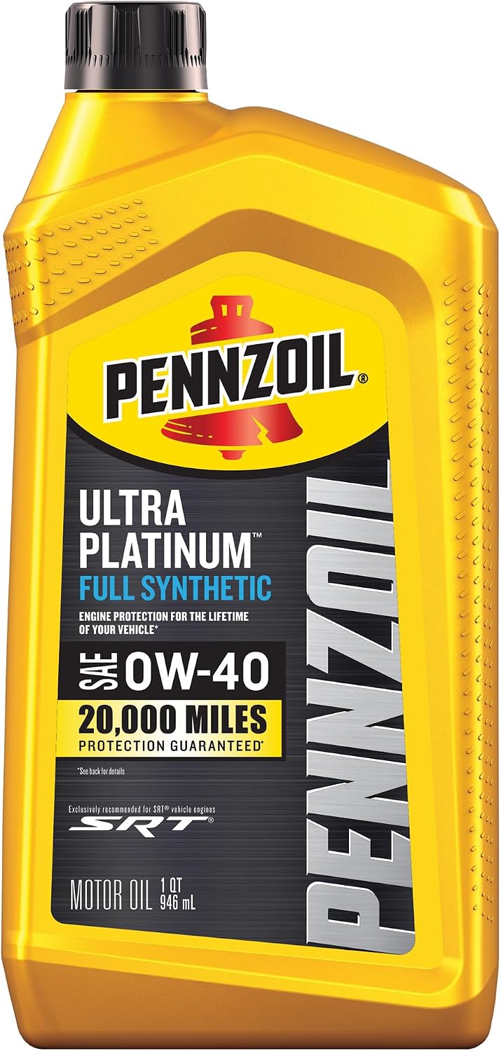 Pennzoil Ultra Platinum Full Synthetic 0W-40 Motor Oil, 1 Quart