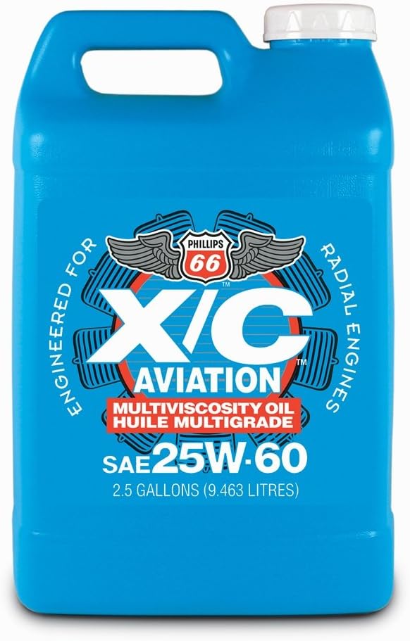 Phillips 66 X/C Aviation Oil 25w-60 Engine Oil - 1 gal Bottle