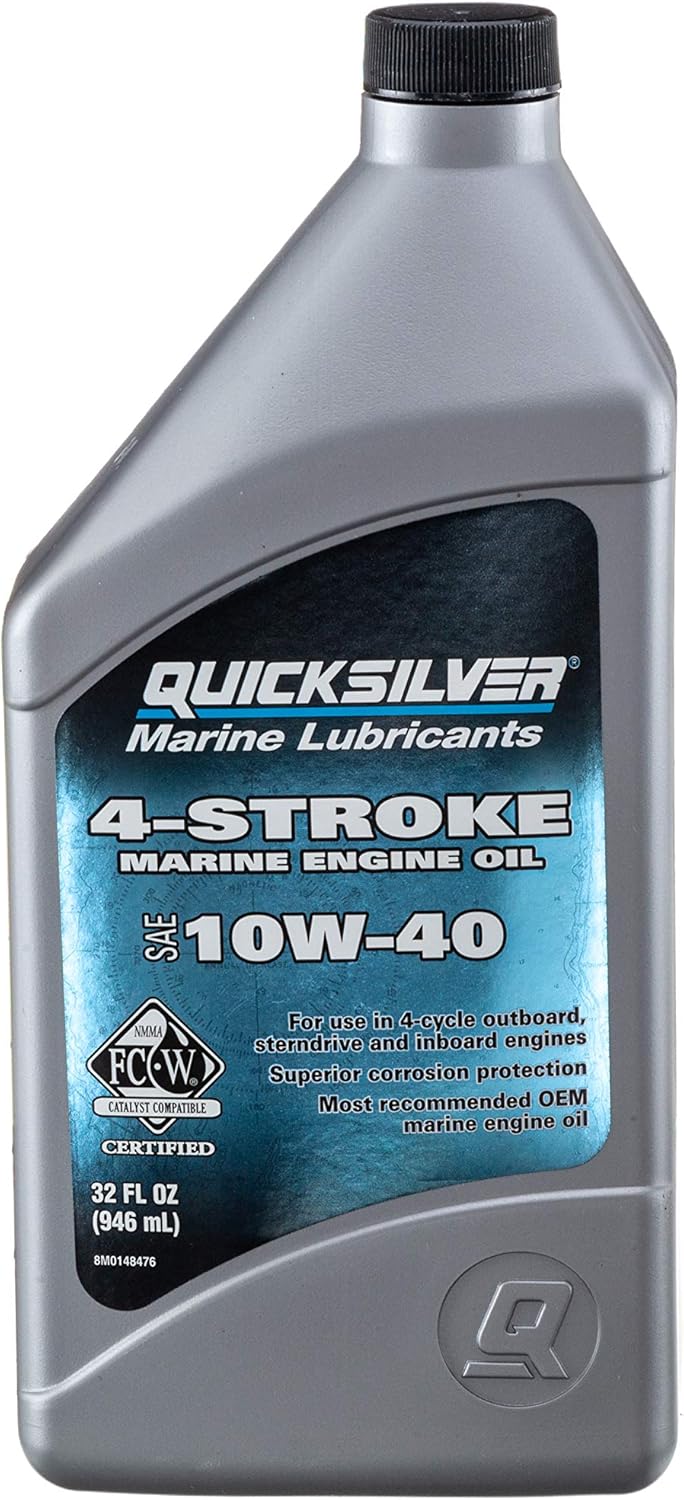 Quicksilver 10W-40 4-Stroke Marine Engine Oil