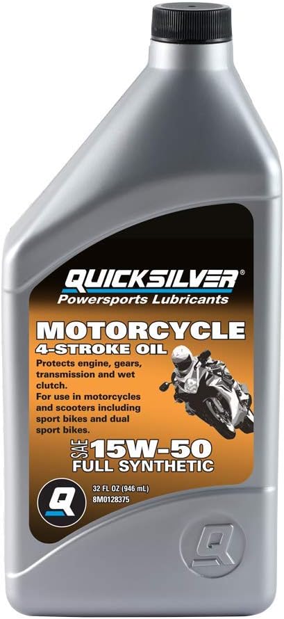 Quicksilver 15W-50 Full Synthetic Motorcycle Oil