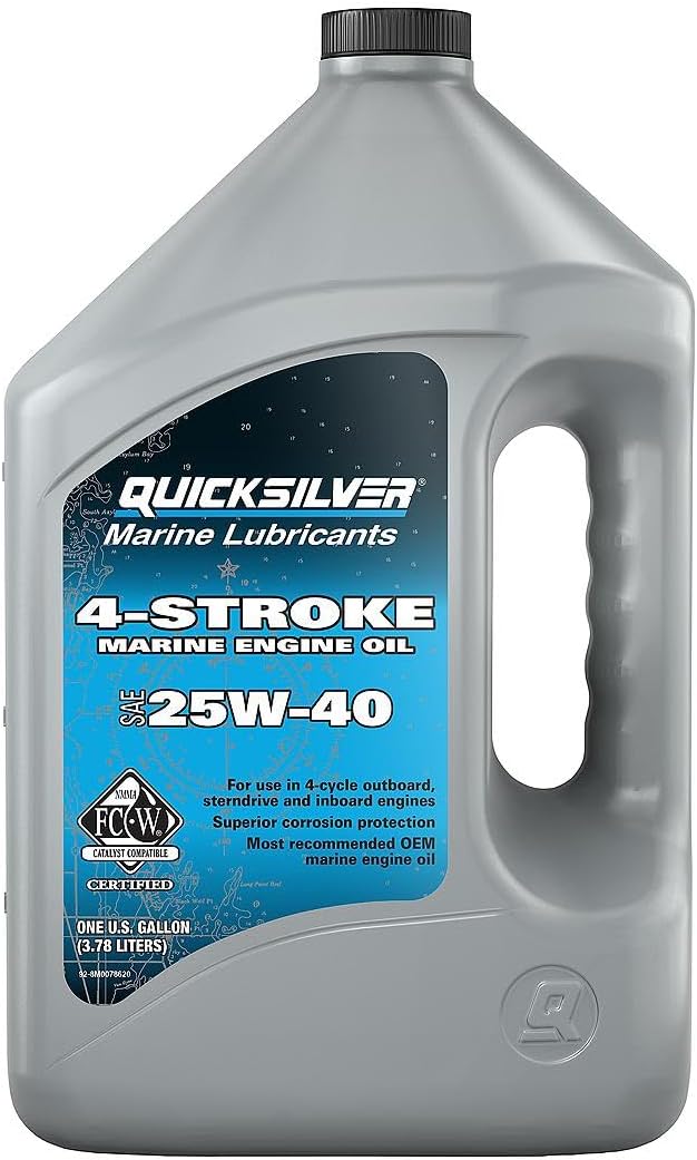 Quicksilver 25W-40 4-Stroke Marine Engine Oil