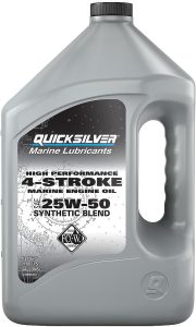 Quicksilver 25W-50 4-Stroke High Performance Synthetic Blend Marine Engine Oil, Best 25W-50 Engine Oil