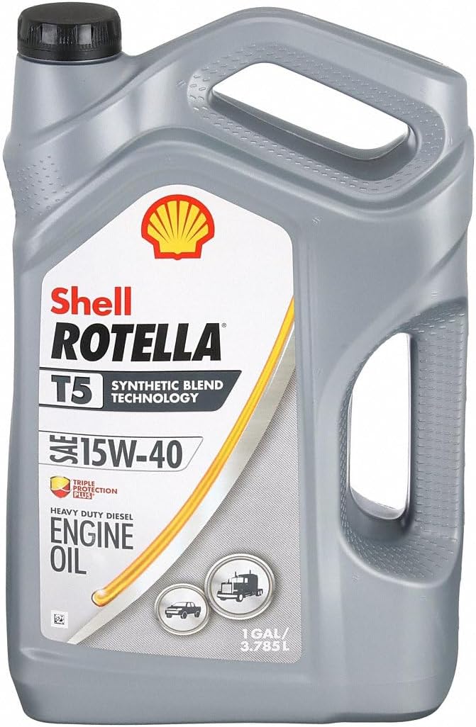 Rotella Pack of 3 - Shell T5 Heavy Duty Diesel Engine Oil, 1 gal
