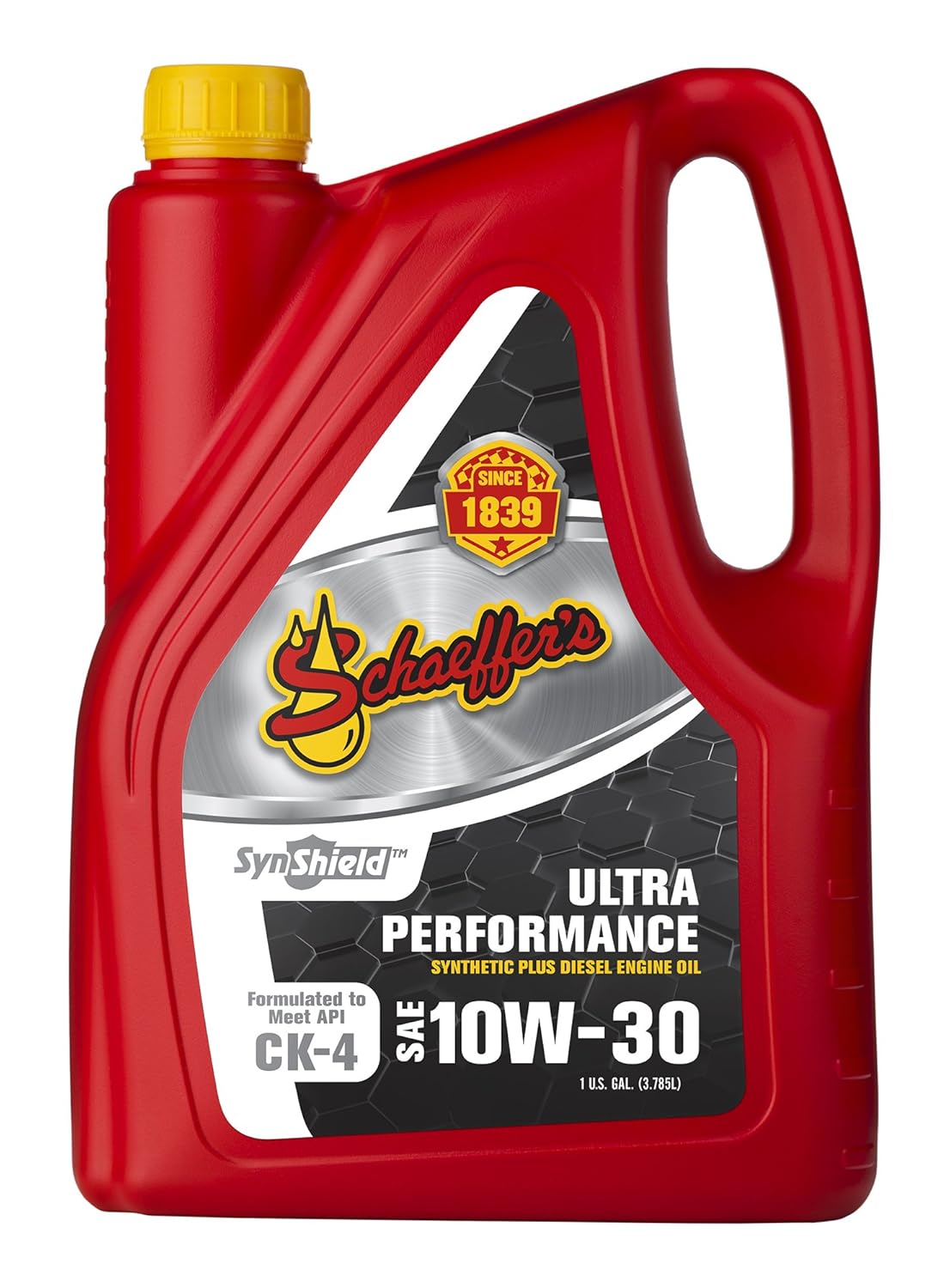 Schaeffer Manufacturing Co. 0722-006S SynShield Ultra Performance Diesel Engine Oil 10W-30, 1-Gallon Bottle