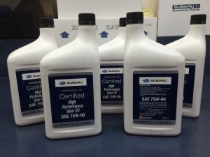 Subaru 75W90 Extra S Gear & Transmission Fluid - 5 Quart Bottles Sti WRX Genuine SOA427V1700 X5, Best Transmission Fluid for Subaru WRX STI