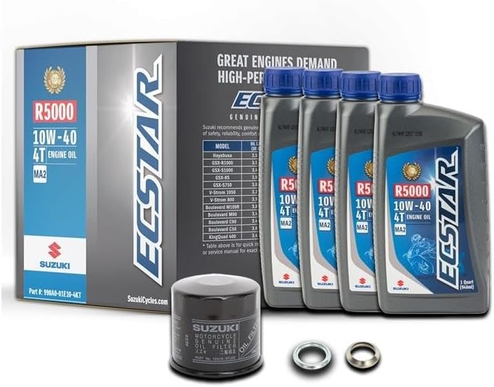 Suzuki R5000 Hayabusa Gsxr Boulevard Oil Change Kit Oem 990A0-01E10-4Kt
