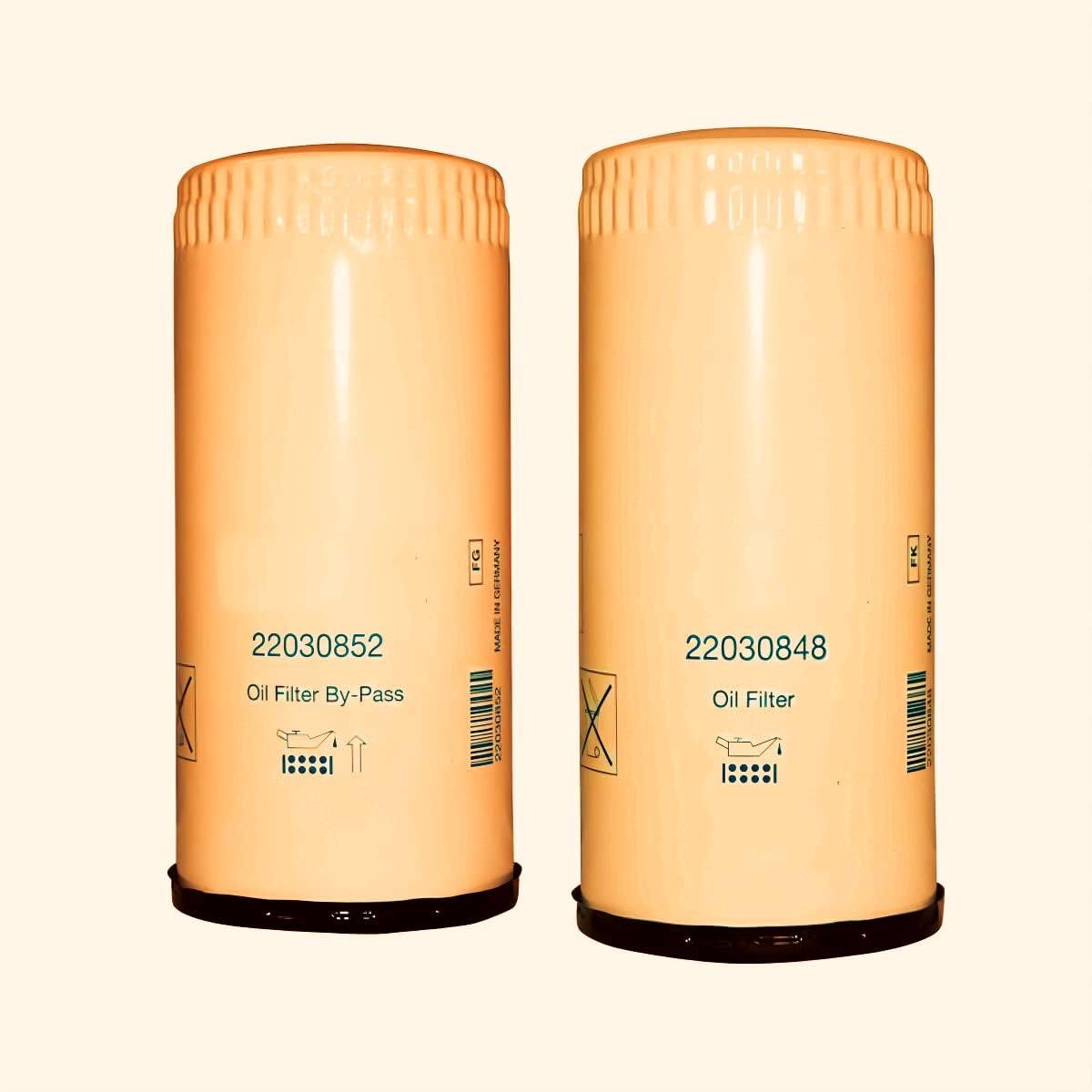 TMLGB Marine engine filter Compatible with Volvo Penta Engine D4 D6 (Oil filter+Oil filter by-pass)
