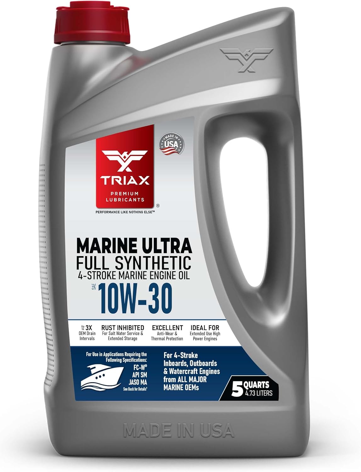 TRIAX Marine Ultra 10W-30 Full Synthetic 4-Stroke Engine Oil
