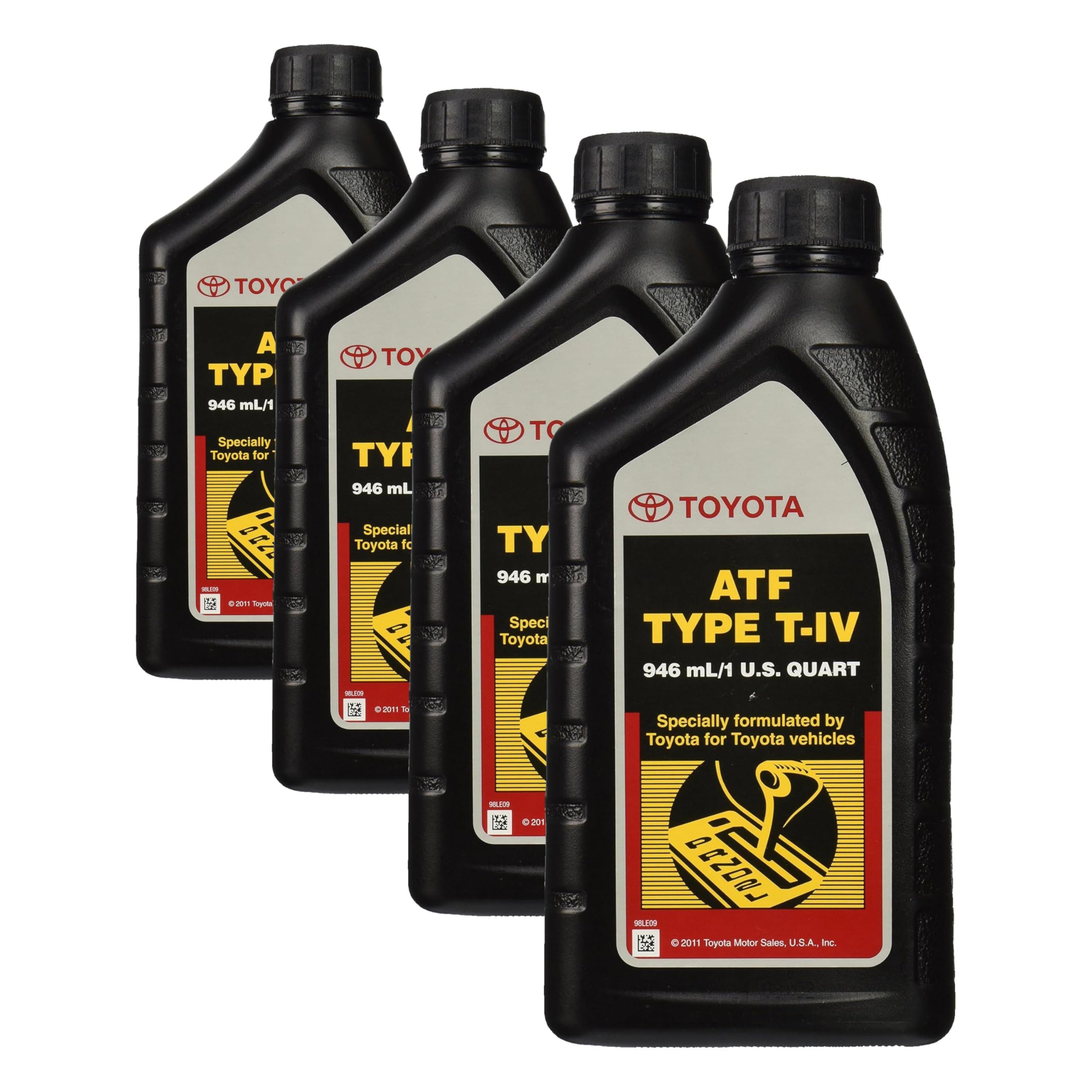Toyota 00279-000T4-0 Lexus ATF Automatic Transmission Fluid, Black (Pack of 4)