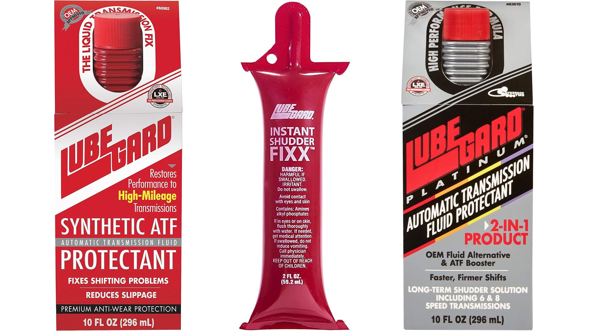 Transmission Essentials Trio - Shudder Fix, Automatic Transmission Fluid Protectant and Platinum Automatic Transmission Fluid Protectant
