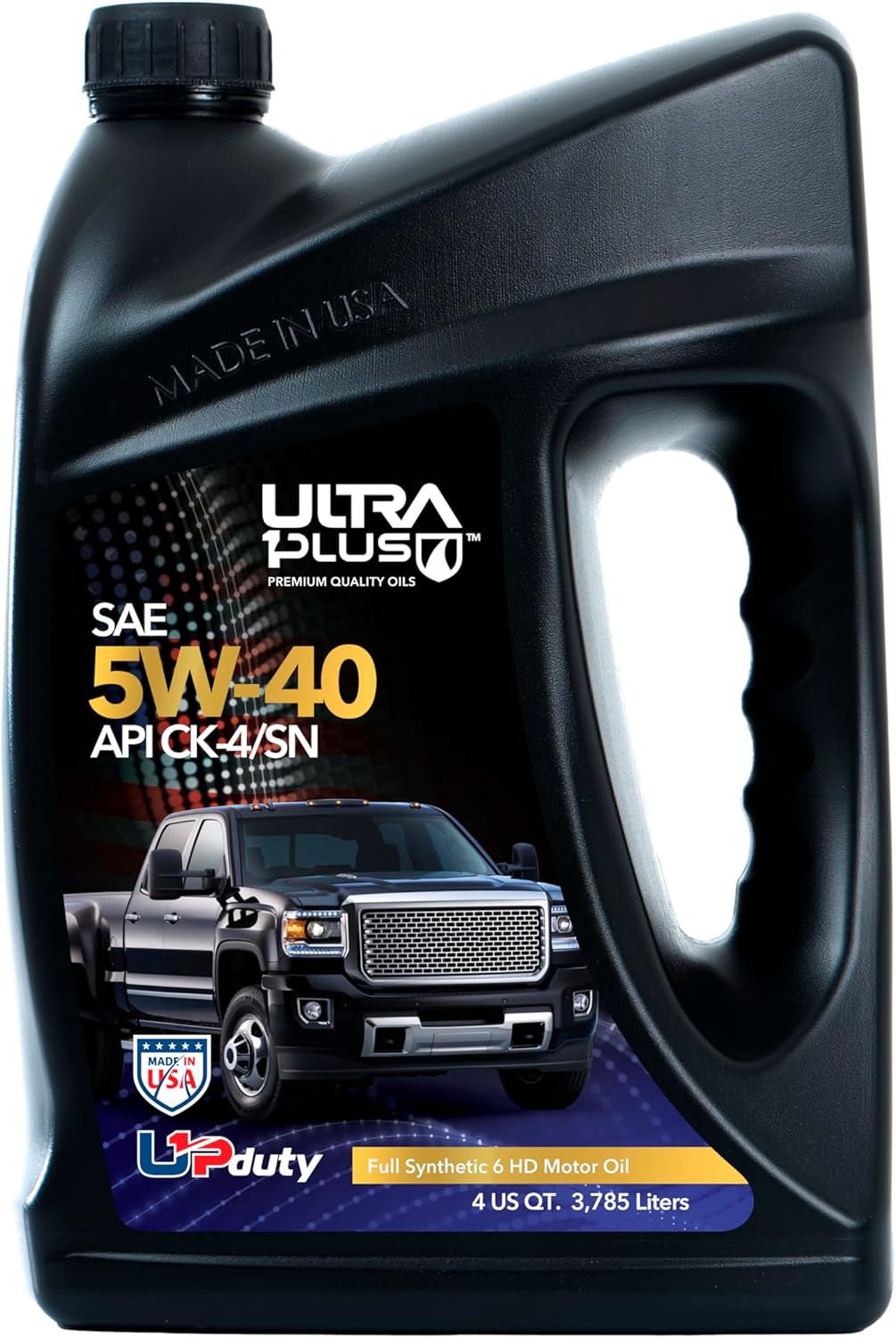 ULTRA 1PLUS SAE 5W-40 Full Synthetic Heavy-Duty Diesel Engine Oil - 5W 40 Motor Oil API CK-4/SN (1 Gallon)