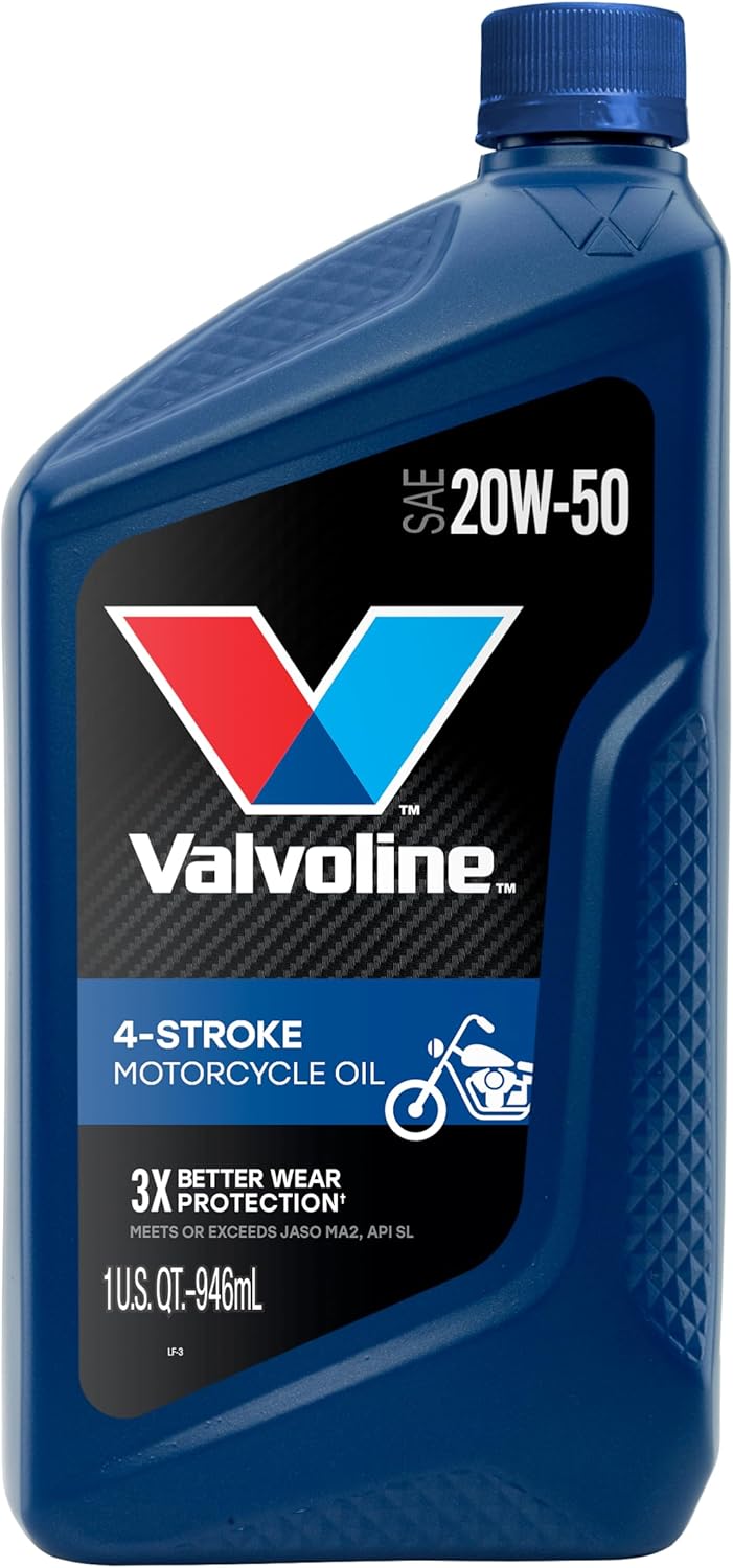 Valvoline 4-Stroke Motorcycle 20W-50 Motor Oil 1 Quart