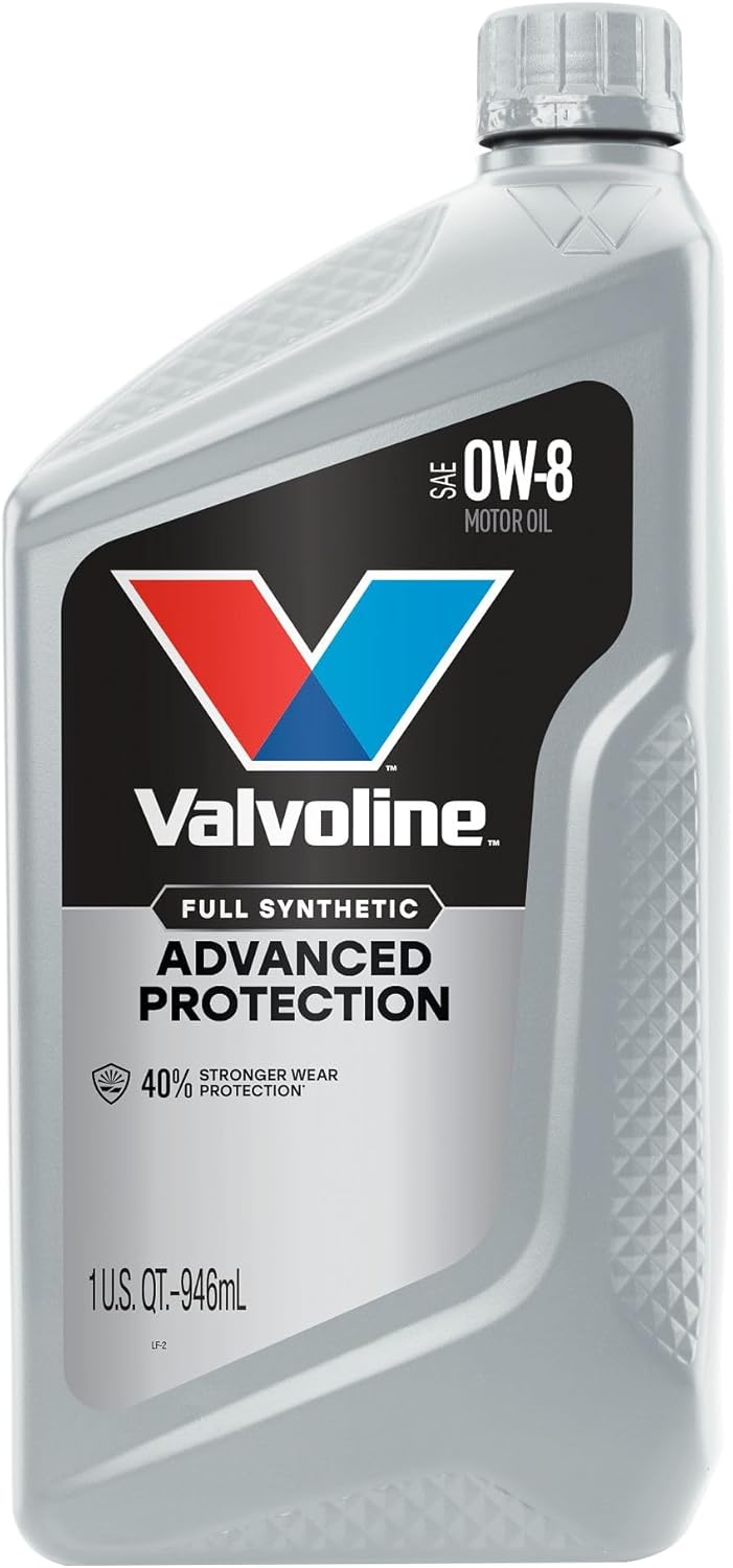 Valvoline Advanced Protection 0W-8 Full Synthetic Motor Oil 1 Quart