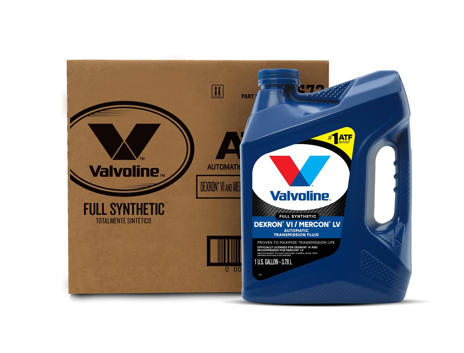 Valvoline DEXRON VI/MERCON LV (ATF) Full Synthetic Automatic Transmission Fluid 1 GA, Case of 3