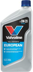 Valvoline European Vehicle Full Synthetic SAE 0W-20 Motor Oil 1 QT, Best Engine Oil for Porsche Cayenne