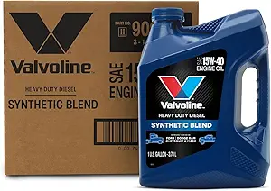 Valvoline Heavy Duty Synthetic Blend 15W-40 Diesel Engine Oil 1 GA, Case of 3