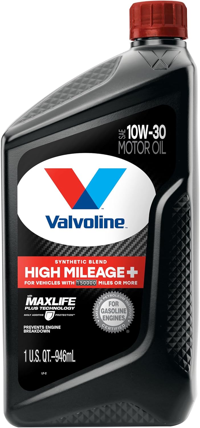 Valvoline High Mileage 150K with Maxlife Plus Technology 10W-30 Motor Oil 1 Quart