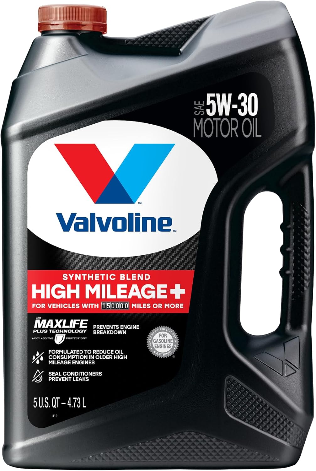 Valvoline High Mileage 150K with Maxlife Plus Technology 5W-30 Motor Oil 5 Quart