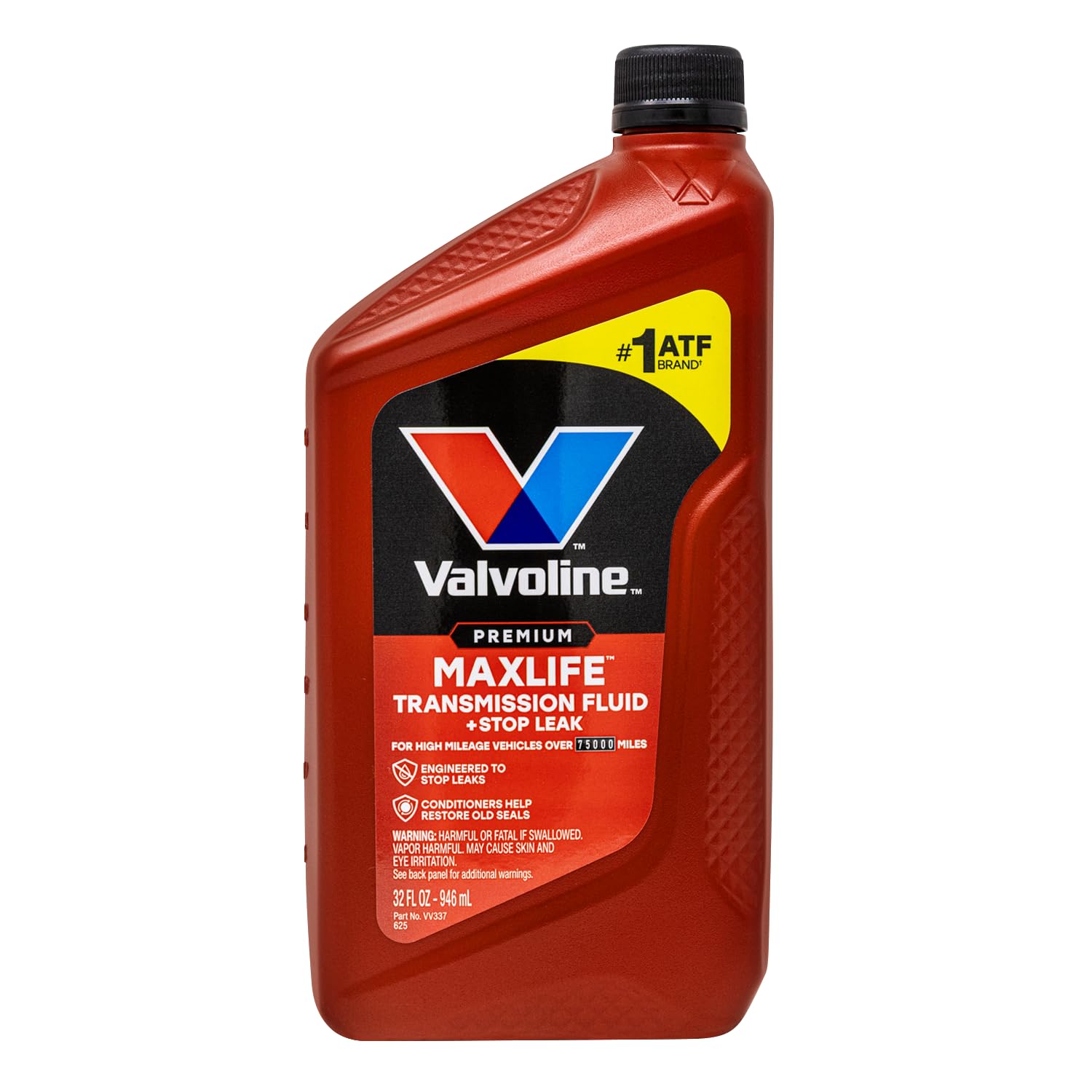 Valvoline MaxLife Automatic Transmission Fluid with Stop Leak, Formula Protects Against Wear Seal Damage and Oxidation, 32oz, Red