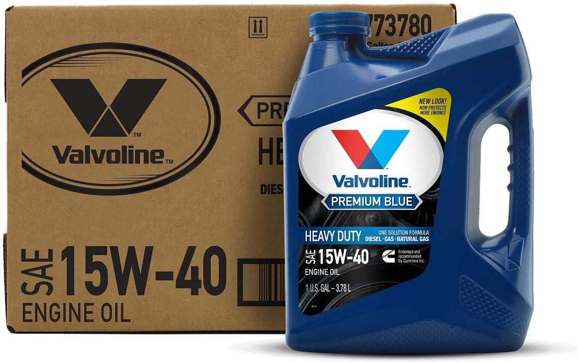 Valvoline Premium Blue SAE 15W-40 Diesel Engine Oil 1 GA, Case of 3