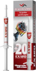 XADO EX120 Motor Oil Additive - Engine Restore - Ceramic-Metal Coating and Revitalizant - Oil Treatment for High Mileage Engines - Restores Worn Metal Parts - for Gas and LPG Vehicles (Syringe 8 ml)