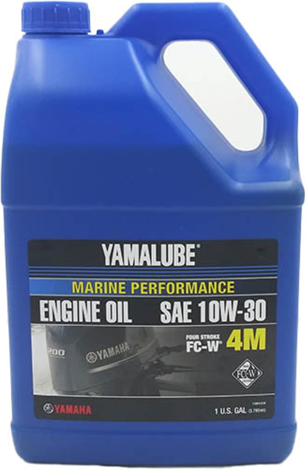 Yamaha Yamalube Marine 4M Mineral Based 4-Stroke Outboard Engine Oil- 1 Gallon, #LUB-10W30-FC-04