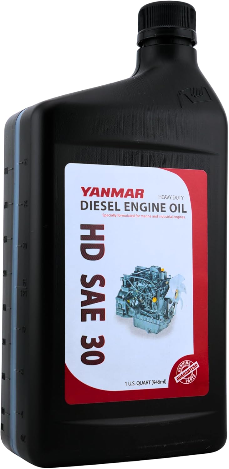 Yanmar HD SAE 30 Diesel Engine Oil – Heavy Duty – API CF/CF-4 / ACEA E2 – 1 Quart – Marine & Industrial Engine Oil